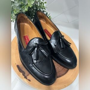Cole Haan City Mens Loafers Shoes Black Leather Slip-On Kiltie Tasseled 9.5